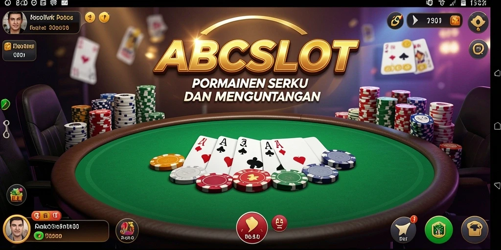 Tampilan yang menarik dari gameplay Poker di ABCSLOT.