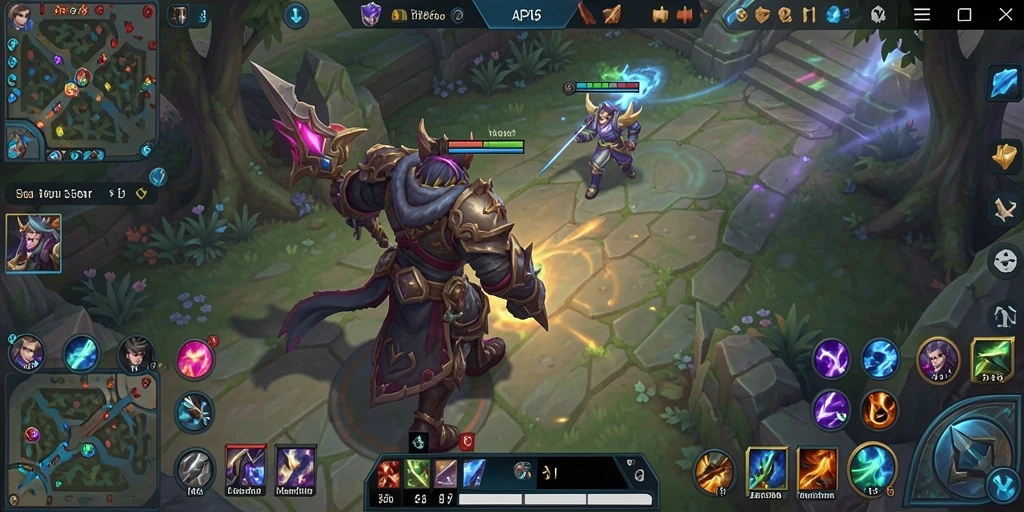 Tangkapan layar gameplay menampilkan pertempuran epik dalam API36.