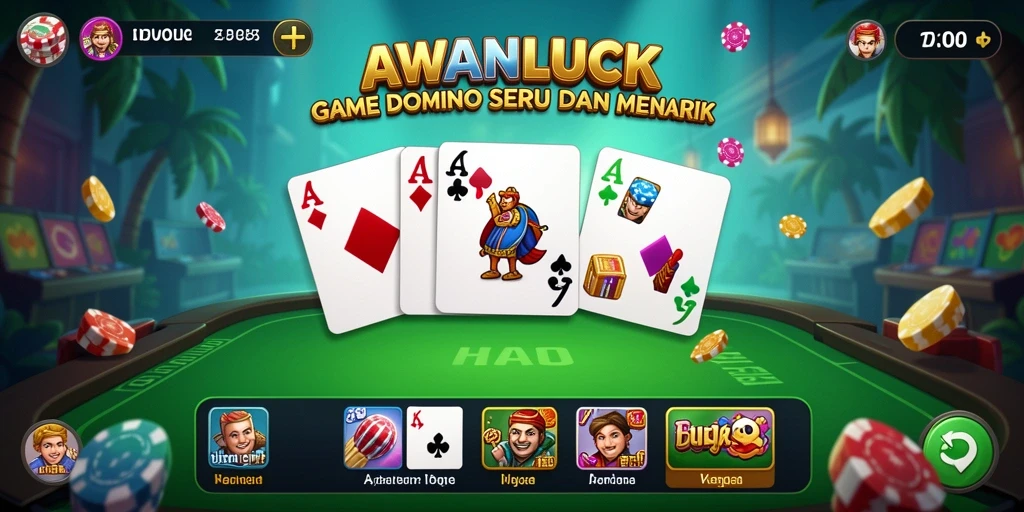Tampilan menarik dari gameplay AWANLUCK yang seru dan kompetitif.
