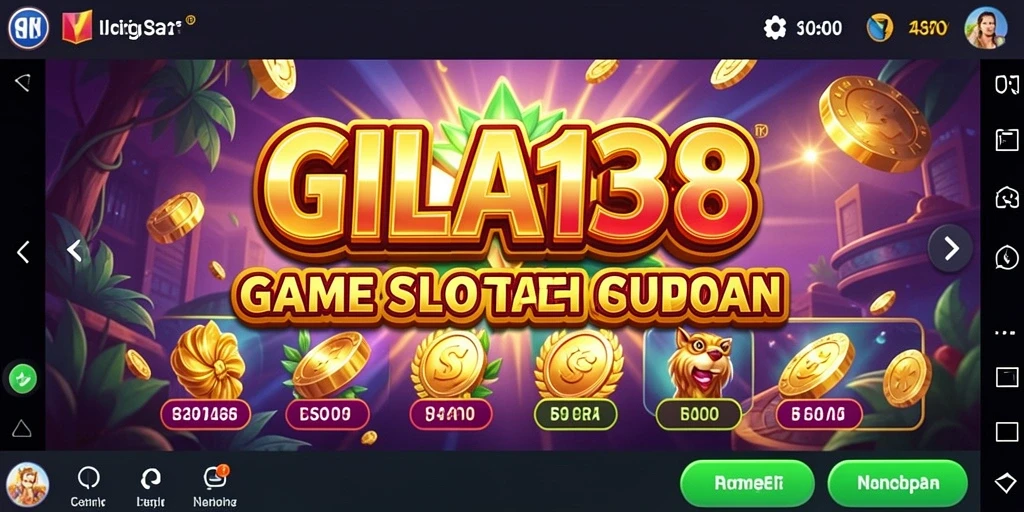 Tampilan screenshot GILA138 menunjukkan gulungan slot yang aktif dan penuh warna.