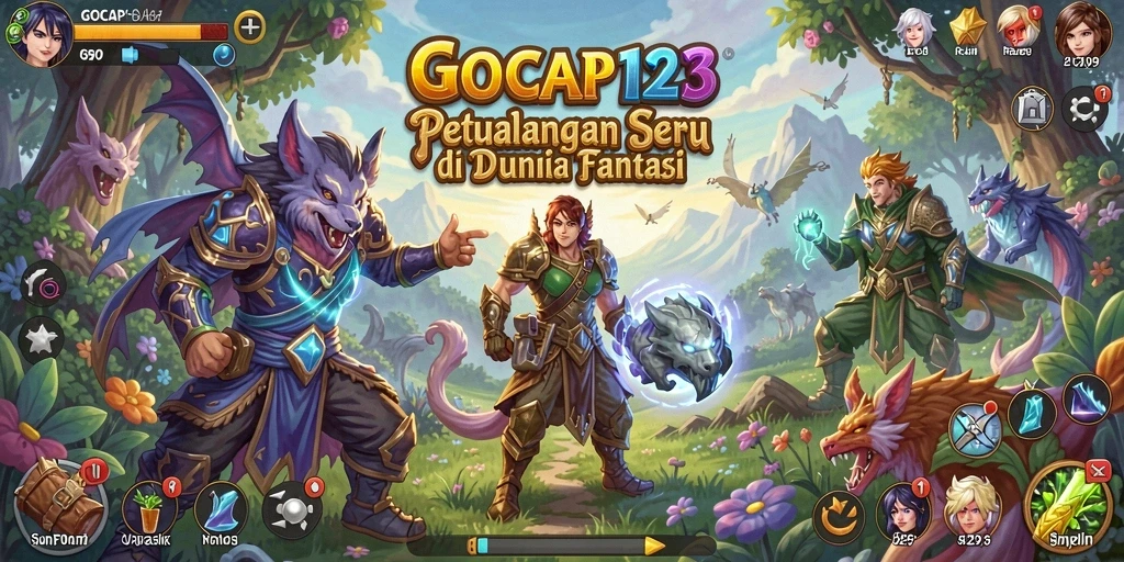 Screenshot gameplay GOCAP123 yang menunjukkan aksi petualangan seru.