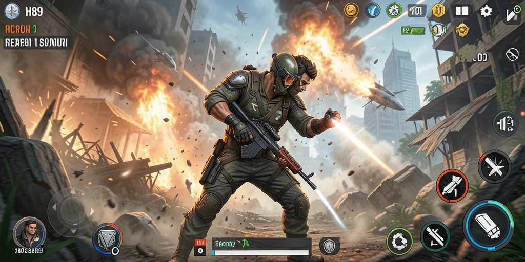 Screenshot gameplay yang menampilkan aksi seru di H89.