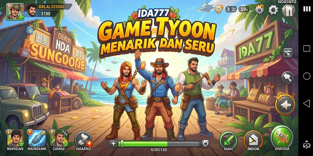 Screenshot menunjukkan gameplay Tycoon yang menarik dan interaktif.