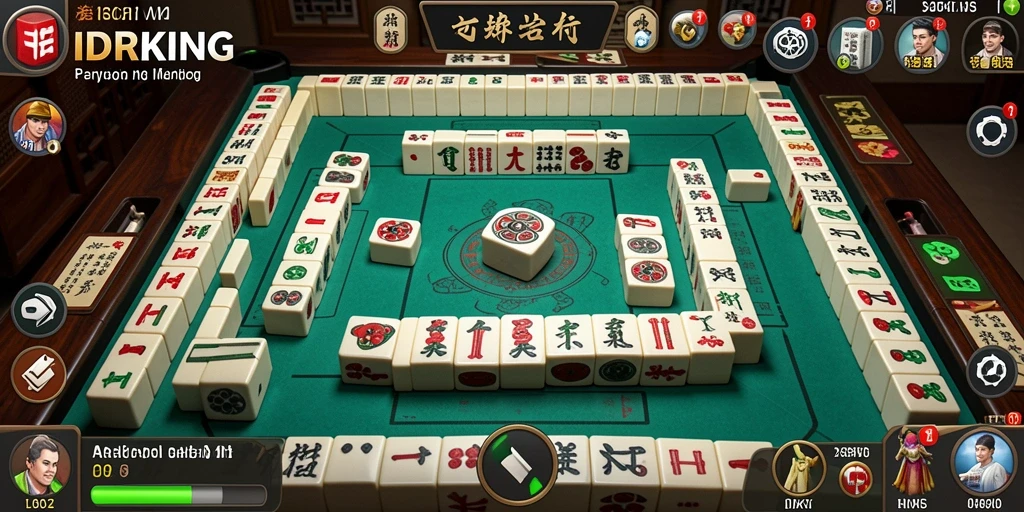 Screenshot IDRKING menampilkan gameplay Mahjong yang menegangkan dan menyenangkan.