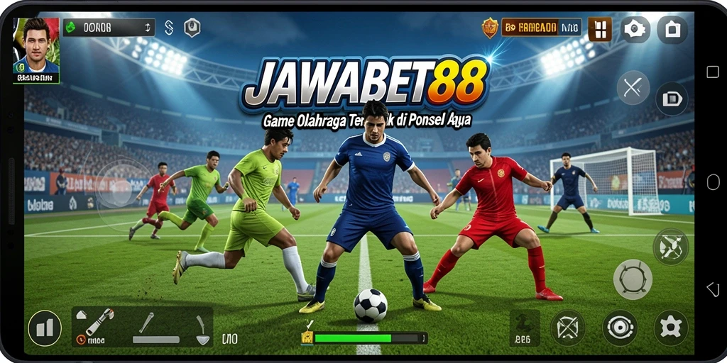 Screenshot utama JAWABET88 menampilkan gameplay olahraga yang menarik.