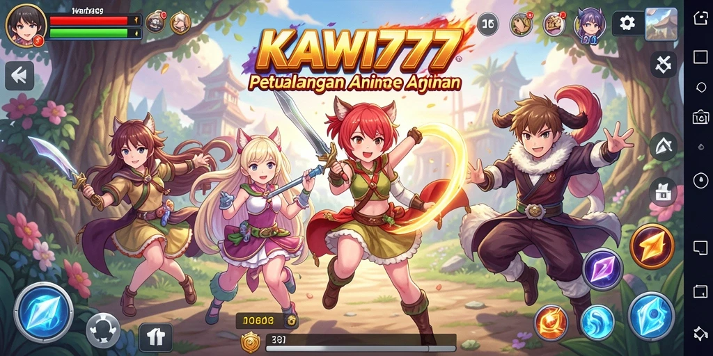 Gameplay KAWI777 yang menarik dengan karakter anime yang menawan.