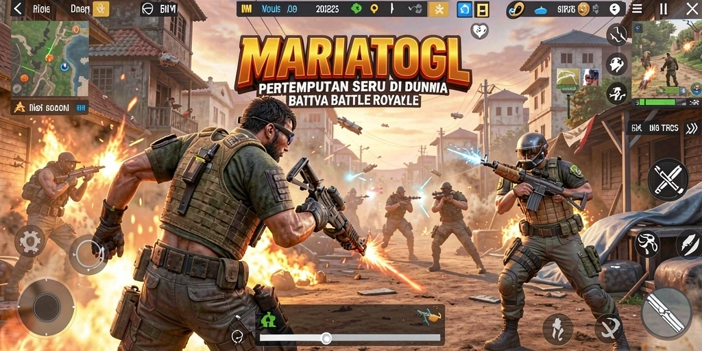 Gameplay mendebarkan MARIATOGL saat pertempuran berlangsung.
