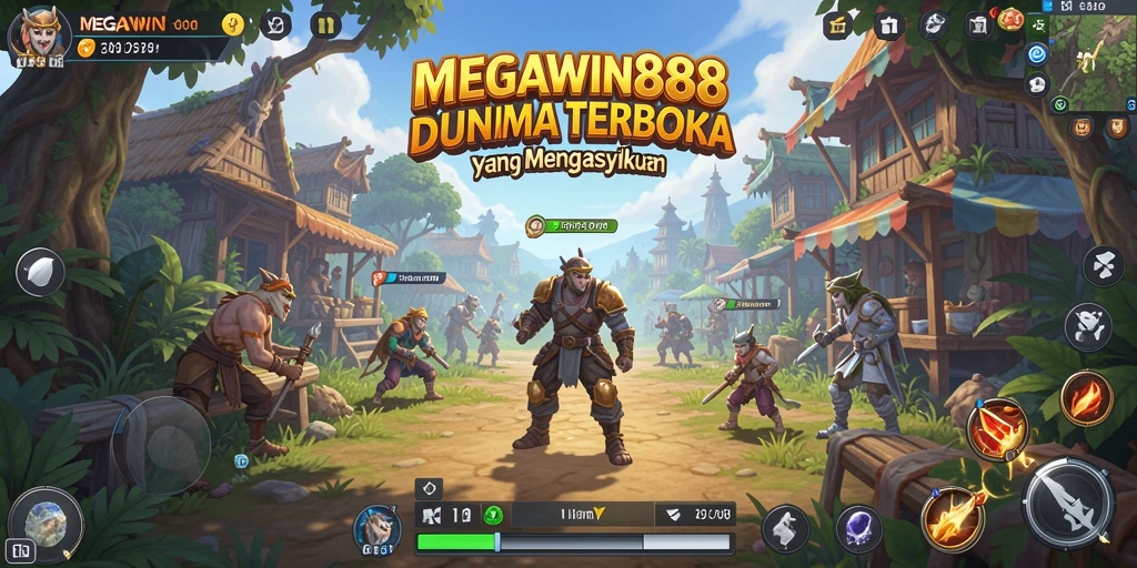 Tampilan gameplay <strong>MEGAWIN888</strong> yang mengagumkan dalam dunia terbuka.