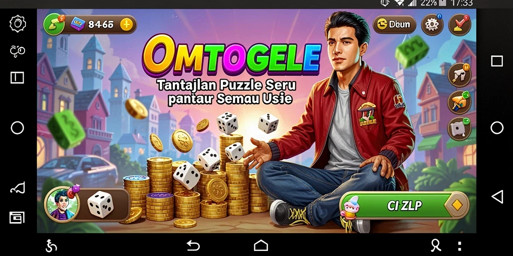 Tampilan gameplay OMTOGEL yang menarik dengan berbagai macam teka-teki.