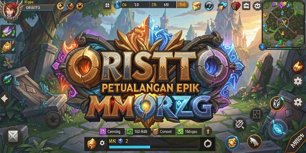 Tampilan gameplay ORISTOTO yang menakjubkan dan penuh petualangan.