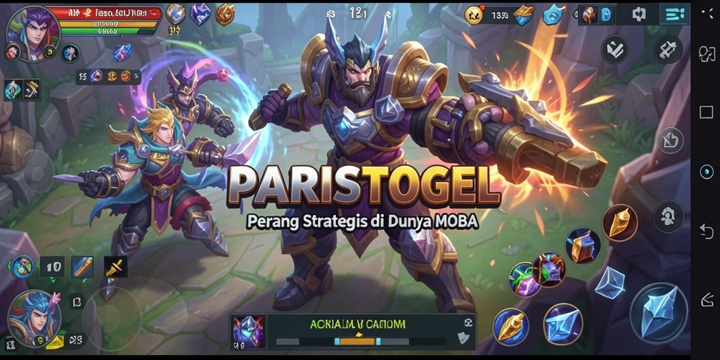 Gameplay seru dalam PARISTOGEL, aksi MOBA yang mendebarkan.