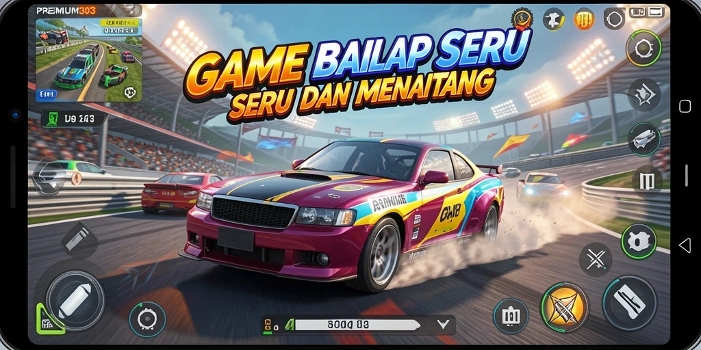 Gameplay seru balap mobil di PREMIUM303 dengan grafis menawan.