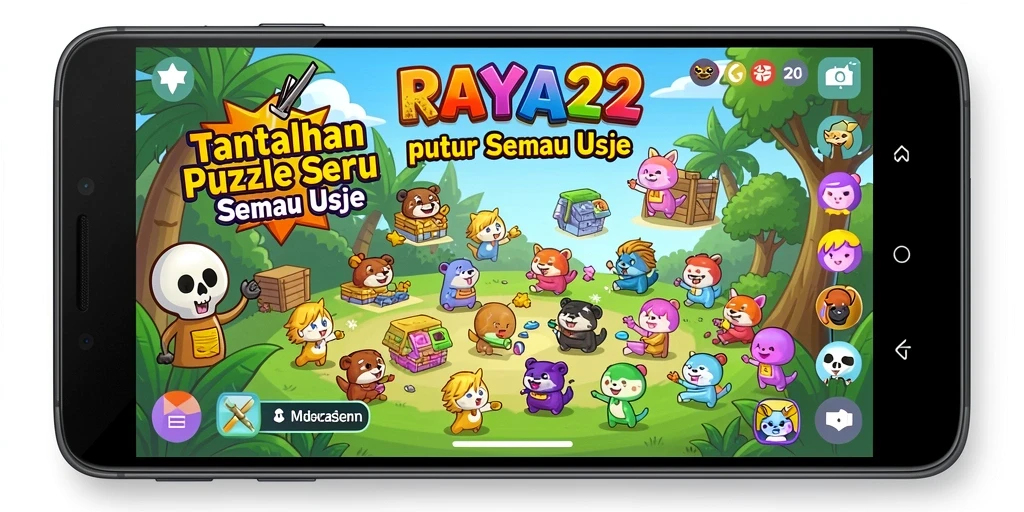 Tampilan gameplay RAYA22 yang menantang dan seru.