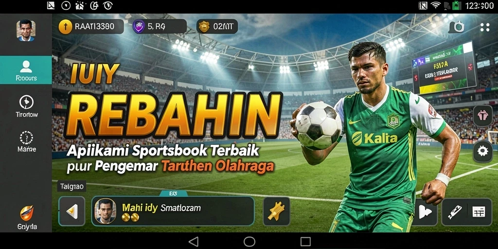 Tampilan utama gameplay REBAHIN dengan berbagai opsi taruhan.